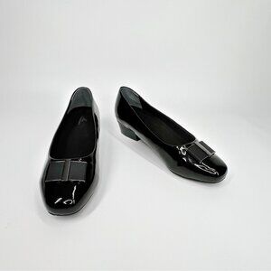 ROS HOMMERSON 9W Black Dress Shoe Leather Slip-on Business‎ Casual